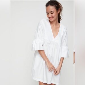 PALE BLUE Sunday Best Bell Sleeve Mini Dress